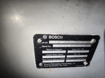 Used BOSCH PACK-101 Wrapping Machines California US | TNT Industrial #1323263