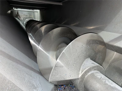 24" Diameter x 20'6" L Wolfking Stainless Incline Screw Conveyor
