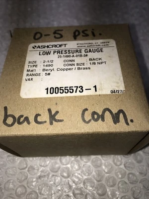 NEW ASHCROFT 25-1490-A-01B-5#