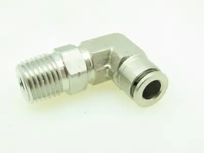 SealExcel Stainless Push In 90° Male Swivel Elbow 6mm Tube x 1/4" BSPT Lot of 10