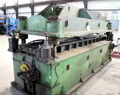 100 Ton (EST.) x 4″ (EST.) YODER 4-Post Cut-Off Press