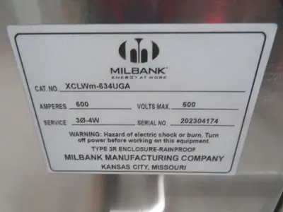 Used MILBANK XCLWM-634UGA Electrical Boxes Texas US | Aucto #1308476