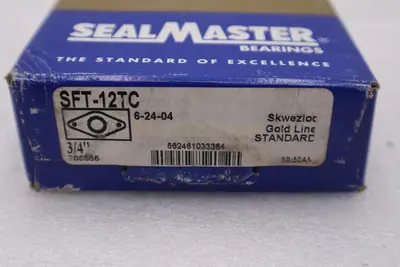 SealMaster SFT-12TC Flange Mount Bearing 3/4" Bore 2 Bolt Mount STOCK H570A