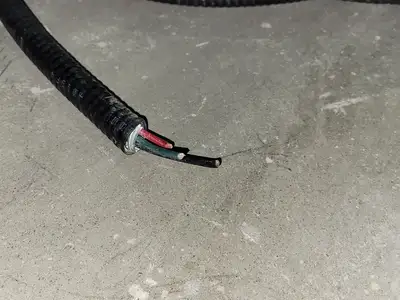 50 ft Armoured Cable w/ 6 Pin JB ON