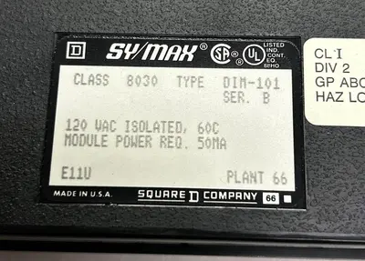 Used SQUARE D 8030-DIM-101 Input / Output Modules | Surplus Asset Holdings #1206119