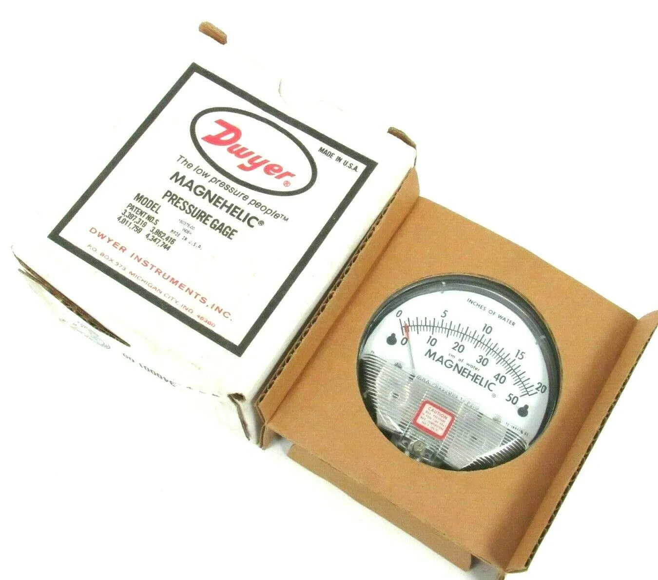 NEW DWYER 12-160376-01 W07K WW SERIES 2000 MAGNEHELIC PRESSURE GAUGE 1216037601