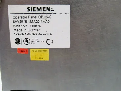 USED SIEMENS OP 15-C OPERATOR PANEL 6AV3515-1MA20-1AA0 OP15C