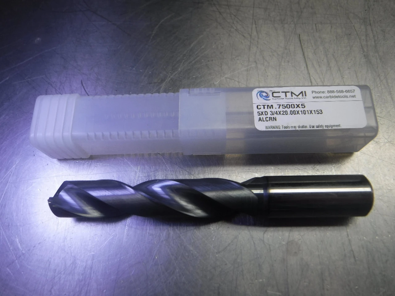 CTMI 3/4" Carbide Drill 20mm Shank 5xd 3/4x20.00x101x153 ALCRN (LOC563A)