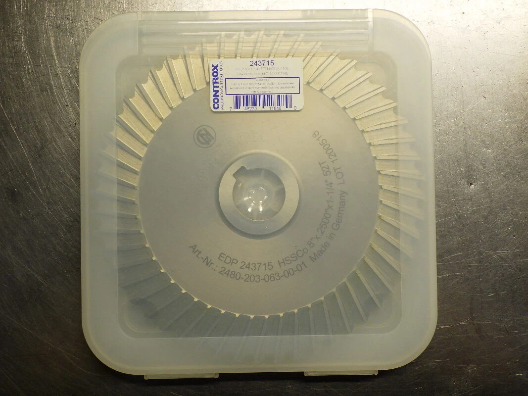 Controx 8" x 1/4" HSSCo Slot Saw 1.25" Arbor 52 Teeth 243715 (LOC3261)