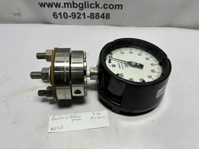 Ametek Pressure Gauge Tantalum Diaphragm flourolube 100 psi