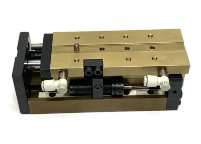 USED SCHUNK COMPACT LINEAR SLIDE PISTON ROD CYLINDER BACKLASH-FREE
