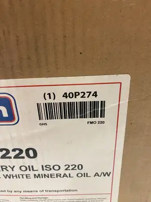 NEW PETROCHEM FOODSAFE FMO 220 FOOD MACHINERY OIL ISO 220 5 GALLONS