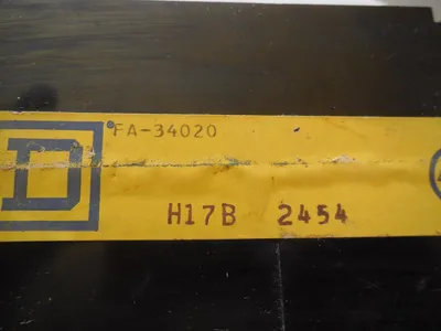 SQUARE D FA-34020 CIRCUIT BREAKER FA34020