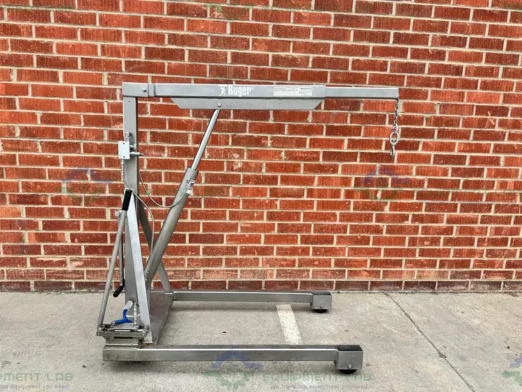 Used RUGER HP1000 SS PORTABLE FLOOR CRANE 1000 LBS CAPACITY OVERALL WIDTH 31.5" Cranes (Misc) California US | Equipment Lab #1402852