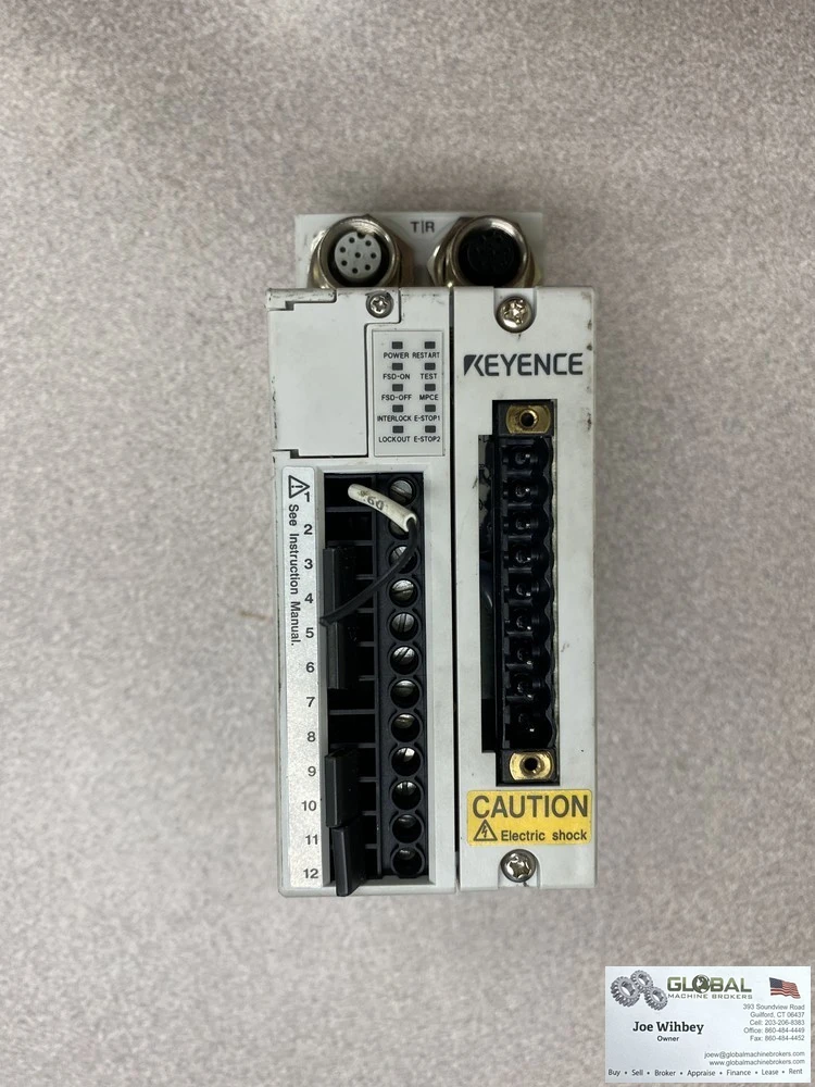 Keyence SL-R11 Light Curtain Safety Relay SL-C Series 24 Vdc Sl-C16F Sensor Kit