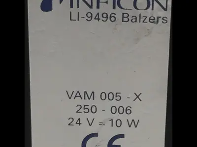 Used INFICON VAM005-X LI-9496 BALZERS Valves/Fittings Michigan US | Ideal Machinery #1275211