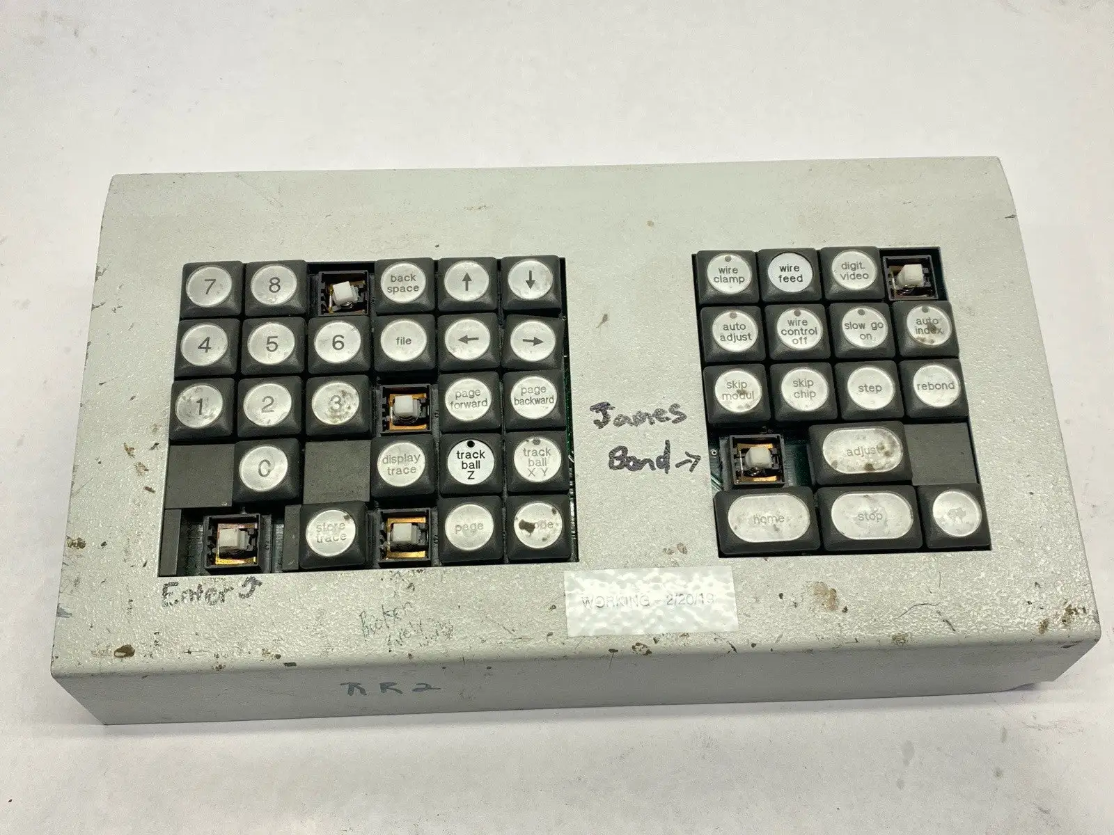 Used F&K Delvotec Keyboard Assembly PSE-KRT01334 PSE-KRT02082 Keyboards Michigan US | Maverick Industrial Sales #1392435