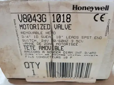 New | in-Stock HONEYWELL V8043G 1018 Valves/Fittings British Columbia CA | Lenmark #1743779