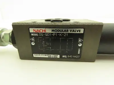 Nachi OG-G01-P1-K-21 Hydraulic Modular Pressure Reducing Valve