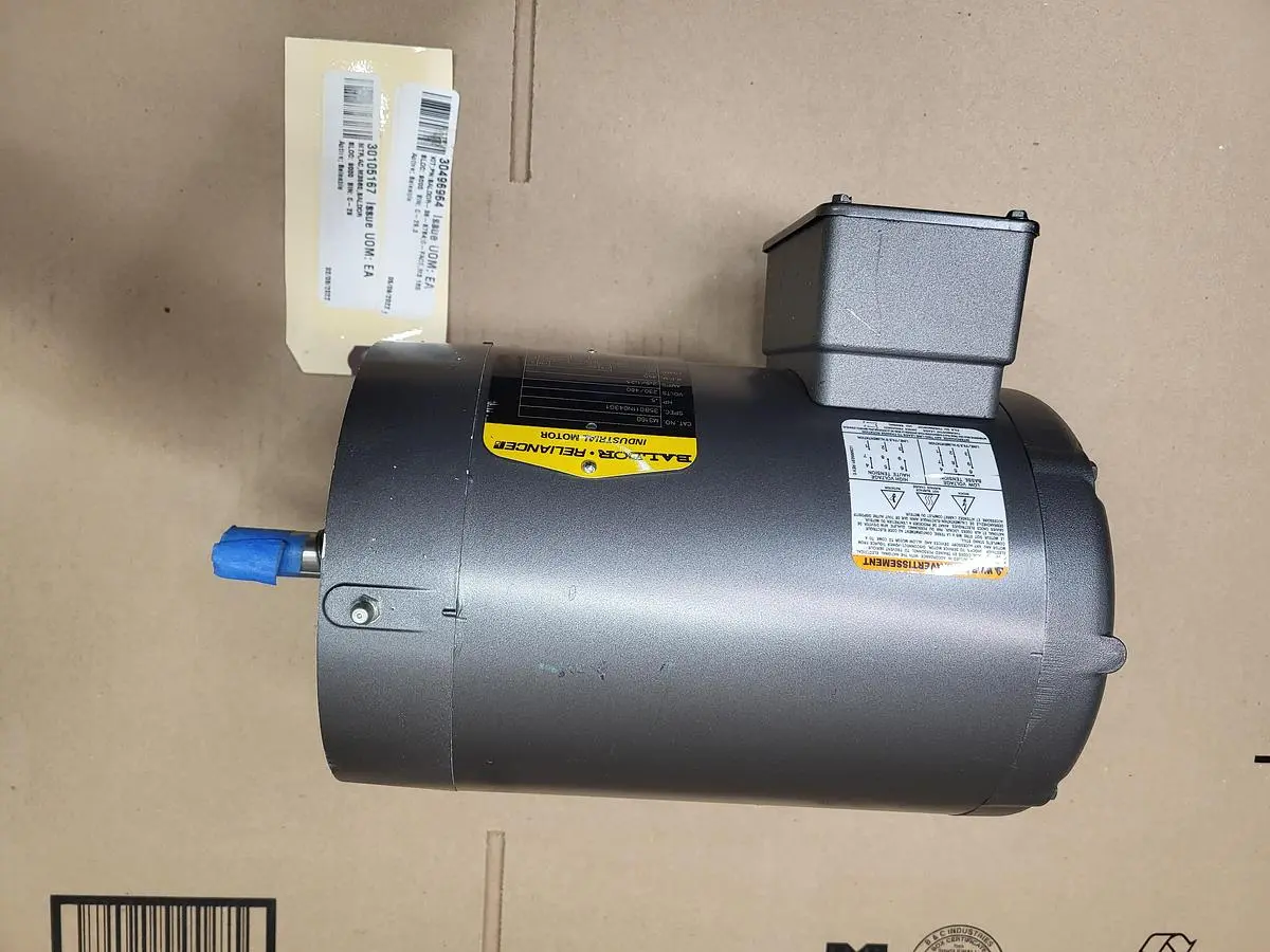 New | in-Stock BALDOR BALDOR .5 HP MOTOR 35B0112N043G1 / CAT: M3160 / FRAME: 56 - 850 RPM - 230 /460 - 3 PH NO BOX Motors (misc) | ND Industrial Surplus #1216995