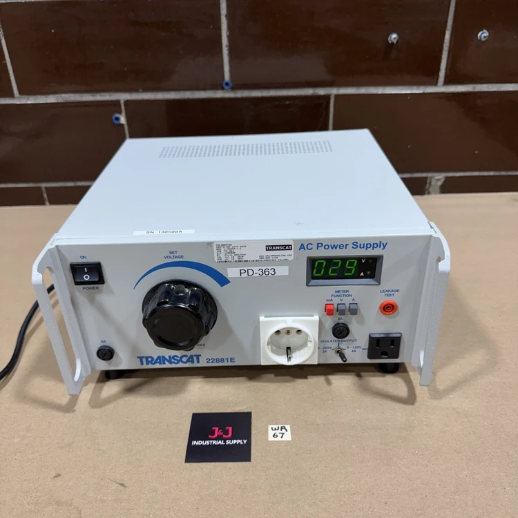 Used Transcat 22881E Power Supplies Indiana US | J&J Industrial Supply #1078835
