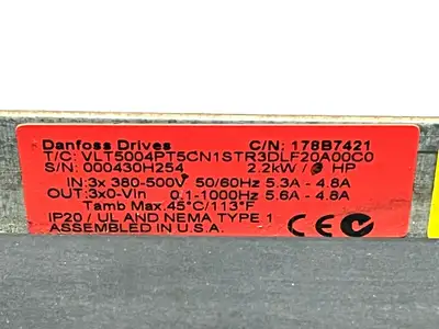 USED DANFOSS SPEED DRIVE
