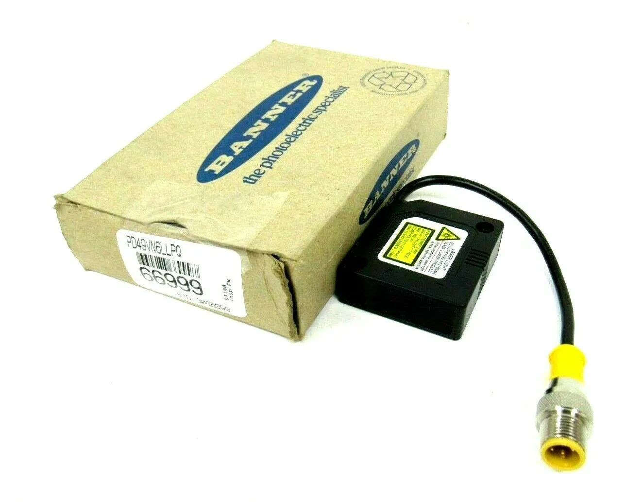 NEW BANNER PD49VN6LLPQ RETRO LASER SENSOR 66999