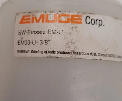 EMUGE F0573311 EM03-U 3/8 Tooling & Accessories, Tooling | Machinery Central (3)