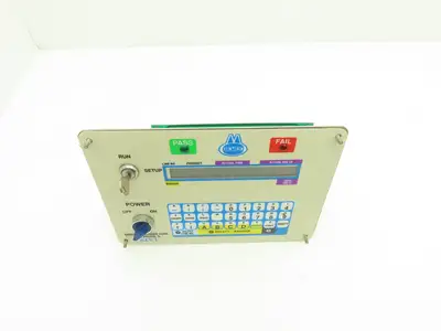 Gemco SIV I Seal Tester Operator Panel Plate