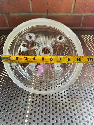 Used CHEMGLASS 10L REACTION VESSEL 5 NECK LID 200MM, 45/50 CENTER NECK 4-24/40 NECKS Glassware - Other California US | Equipment Lab #1411867