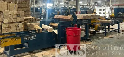 USED 2024 BAKER MODEL CX 5-HEAD RESAW WITH RETURN