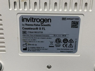 Used Invitrogen / Thermo Fisher Scientific AMQAF1000 Cellular Analysis Systems Missouri US | BioLabTek #1357619