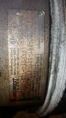US Motors 15HP; 1185RPM; 460V; Frame: 324U; C11 98134371-001R