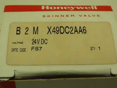 Honeywell Skinner B2MX49Y Solenoid Valve 2-Way NC 24VDC 25 PSI 1/8" NPT