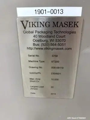 Used VIKING ST-200 Vertical Form Fill Sealing Machines (VFFS) Illinois US | Aaron Equipment #1321776