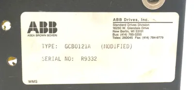 USED ABB GCB0121A POWER SUPPLY