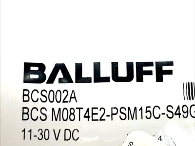 USED BALLUFF CAPACITIVE PROXIMITY SENSOR M8 M08T4E2-PSM15C-S49G