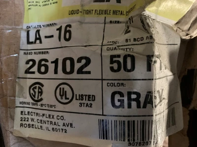 Electri-Flex LA-16 2"x50' Flexible Metal Conduit