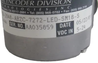 NEW BEI E25BA-6R-SB-2048-ABZC-7272-LED-SM18-S