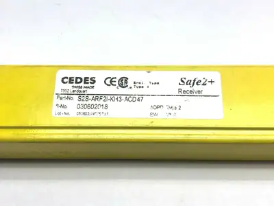 S2S-ARF2I-KH3-ACD47 | Cedes  Safe 2 Plus Receiver Light Curtain System - Used