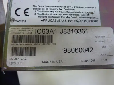 USED NEMATRON CORP IC63A1-J8310361