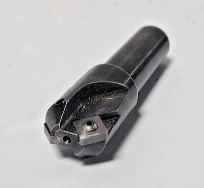 ROUSE 1" DIA INDEXABLE END MILL H-134-45 3/4 SHANK 2 FL Carbide INSERTS