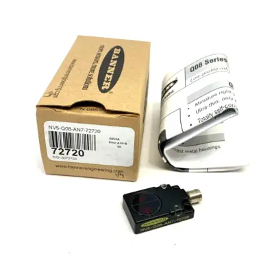 USED BANNER ENGINEERING LOW-PROFILE DIFFUSE-MODE INFRARED SENSOR