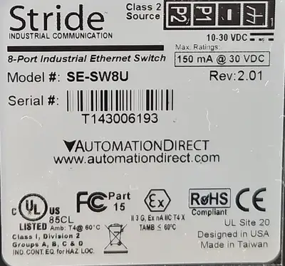 USED AutomationDirect , Stride Communication Stride SE-SW8U