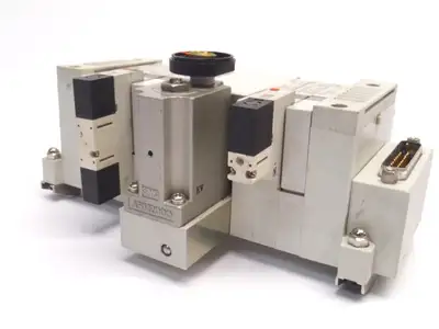 USED SMC PNEUMATIC MANIFOLD
