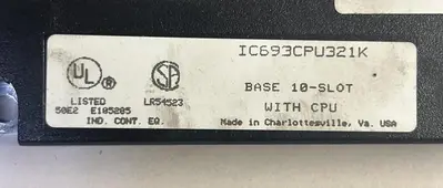 Used GE FANUC IC693CPU321K Industrial Controls Ohio US | Surplus Asset Holdings #1237512