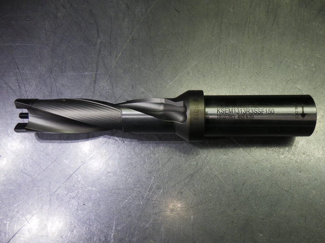 Kennametal 1.313" Coolant Thru 3xD Drill 1.5" Shank KSEM1313R3SSF150 (LOC796)