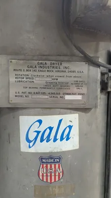 Gala Model 6 Pelletizer with Spin Dryer 8.2 BF
