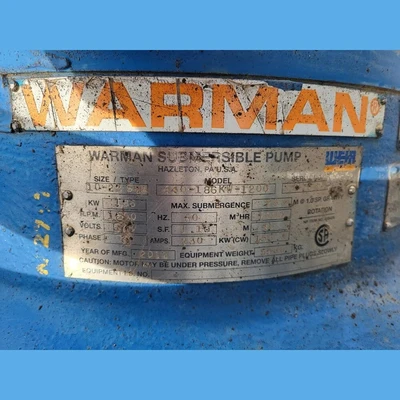 USED 2012 WARMAN 440-186KW-1200