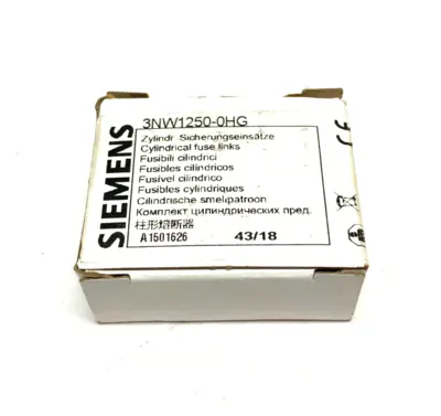 USED SIEMENS SENTRON CYLINDRICAL FUSE, SLOW-BLOW, 25A